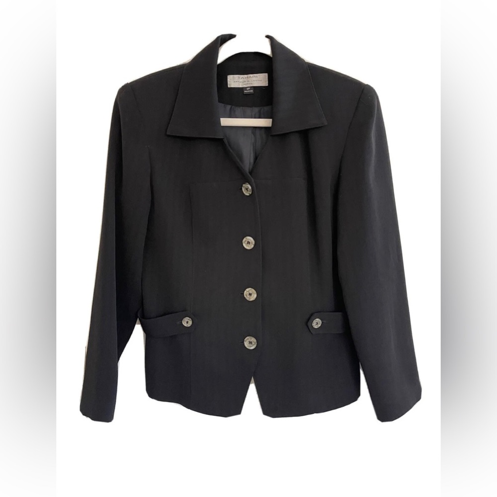 Tahari Arthur S. Levine Black Blazer